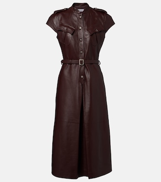 Midikleid aus Leder | McQueen