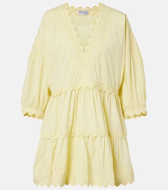 Embroidered cotton minidress | Juliet Dunn