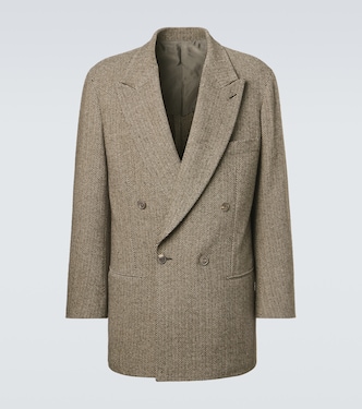 Cotton and wool-blend blazer | Giorgio Armani