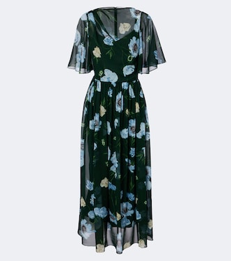 Midikleid aus Seiden-Voile | Erdem
