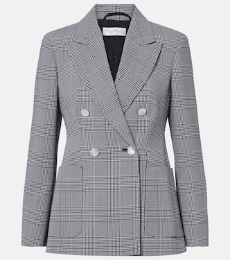 Blazer de lana virgen a cuadros | Max Mara