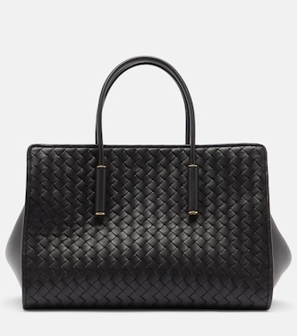 Barbara Small Intrecciato leather tote bag | Bottega Veneta
