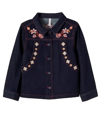 Bedruckte Jeansjacke Aster | Zimmermann Kids