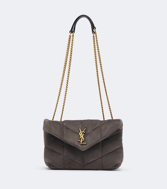 Toy Puffer quilted suede shoulder bag | Saint Laurent