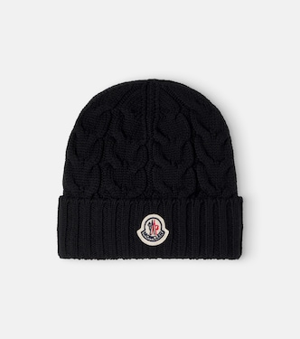 Logo virgin wool beanie | Moncler Enfant