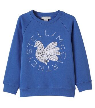  Embroidered cotton jersey sweatshirt | Stella McCartney Kids