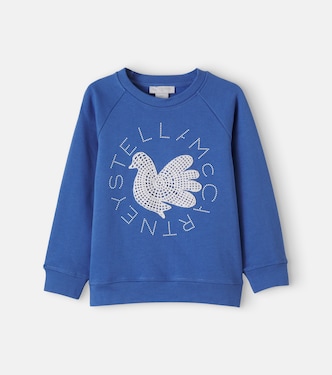  Embroidered cotton jersey sweatshirt | Stella McCartney Kids