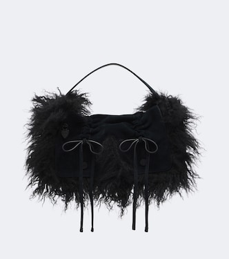 Multipocket suede shoulder bag | Acne Studios