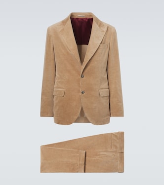 Cotton and cashmere corduroy suit | Brunello Cucinelli