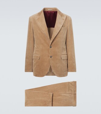 Cotton and cashmere corduroy suit | Brunello Cucinelli