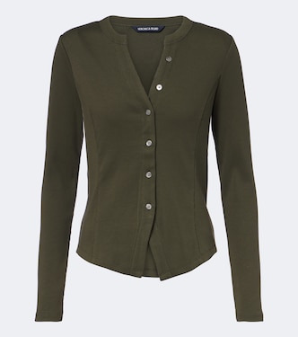 Cordis ribbed-knit cotton-blend cardigan | Veronica Beard