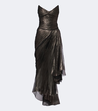 Metallic-Robe Heidi aus Seide | Maria Lucia Hohan