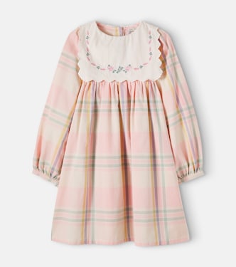 Robe Lucy en coton à carreaux | Bebe Organic