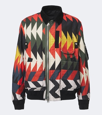x A.P.C. padded printed cotton blouson jacket | Sacai