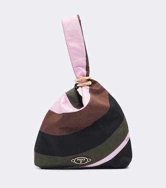 Emilio Iride twill top-handle bag | Pucci