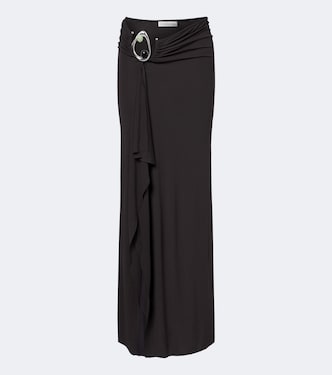 Orica Crystal gathered jersey maxi skirt | Christopher Esber