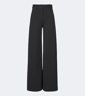 Pantaloni a gamba larga in misto cotone | Norma Kamali