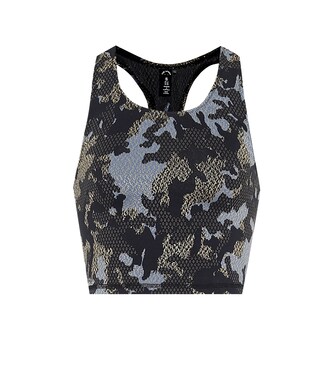 Twilight camo jacquard crop top | The Upside
