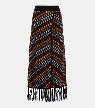 Jones fringe-trimmed midi skirt | Dodo Bar Or
