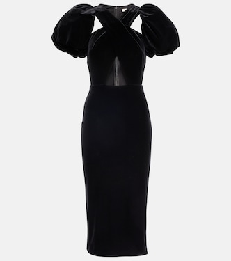Wrap velvet midi dress | Christopher Kane