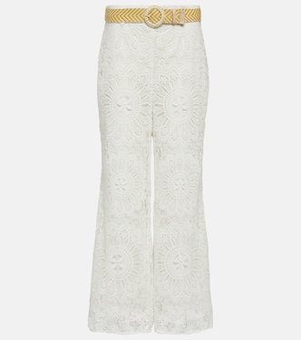 Pantalon à taille haute en dentelle | Zimmermann