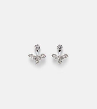 Boucles d’oreilles Moonflower en or blanc 18 ct et diamants | Yeprem