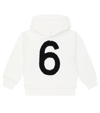 Logo cotton jersey hoodie   | MM6 Maison Margiela Kids