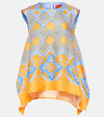 San Carlo printed silk twill top | La DoubleJ