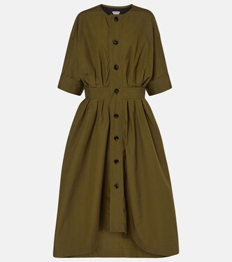 Cotton canvas shirt dress | Bottega Veneta