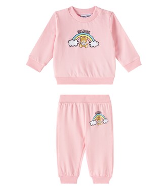 Baby jersey sweatshirt and sweatpants set | Moschino Kids