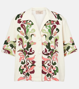 Inamorata cotton-blend bowling shirt | Adriana Degreas