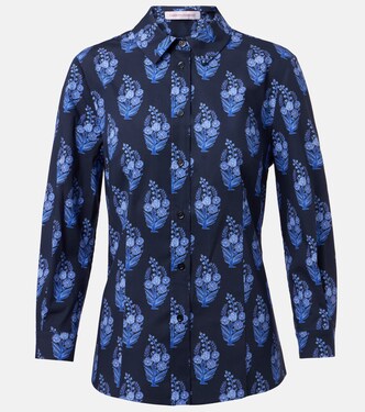 Icon floral cotton-blend shirt | Carolina Herrera