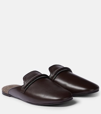 Leather mules | Brunello Cucinelli