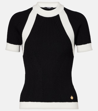 Ribbed-knit top | Balmain
