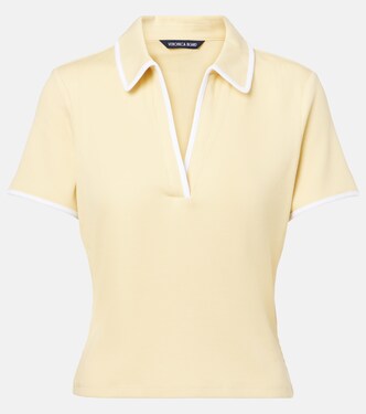 Kearney cotton-blend polo shirt | Veronica Beard