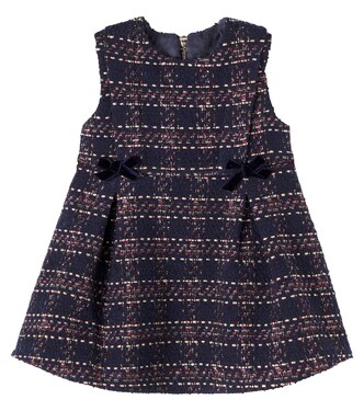 Baby bow-detail tweed dress | Tartine et Chocolat