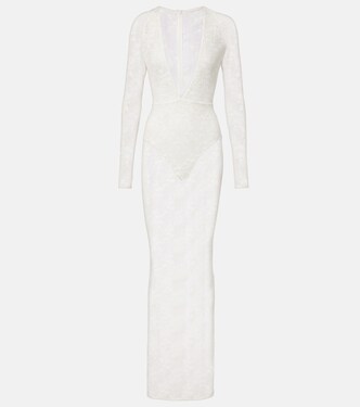 Bridal sheer lace gown | Alex Perry