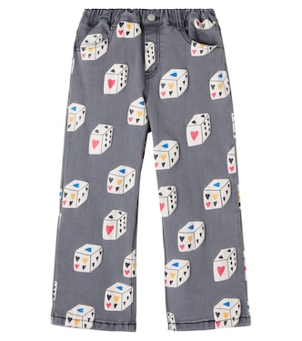Heart Diced printed jeans | Jellymallow
