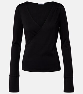 Adagio virgin wool wrap top | Max Mara