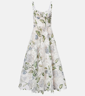 Floral bustier gown | Oscar de la Renta