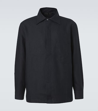 Linen overshirt | Saman Amel