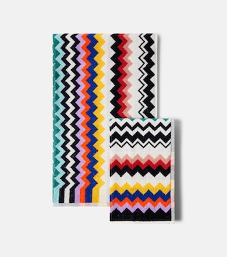 Best set of 2 cotton terry towels | Missoni