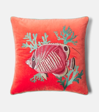 Velvet cushion | Les-Ottomans