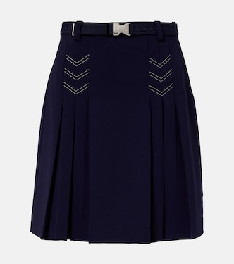Belted pleated miniskirt | Tory Burch