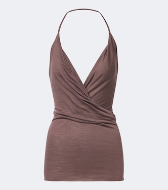 Draped wool and silk top | Rick Owens