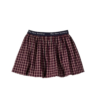 Orbit checked cotton skirt | The New Society