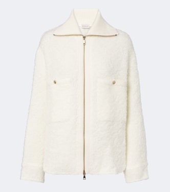 Bouclé zip-up jacket | Moncler