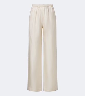 Pantalon ample Alera en sergé de soie | Loulou de Saison