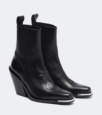 Leather cowboy boots | Rabanne