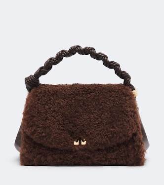 Very Bou teddy top-handle bag | Ganni